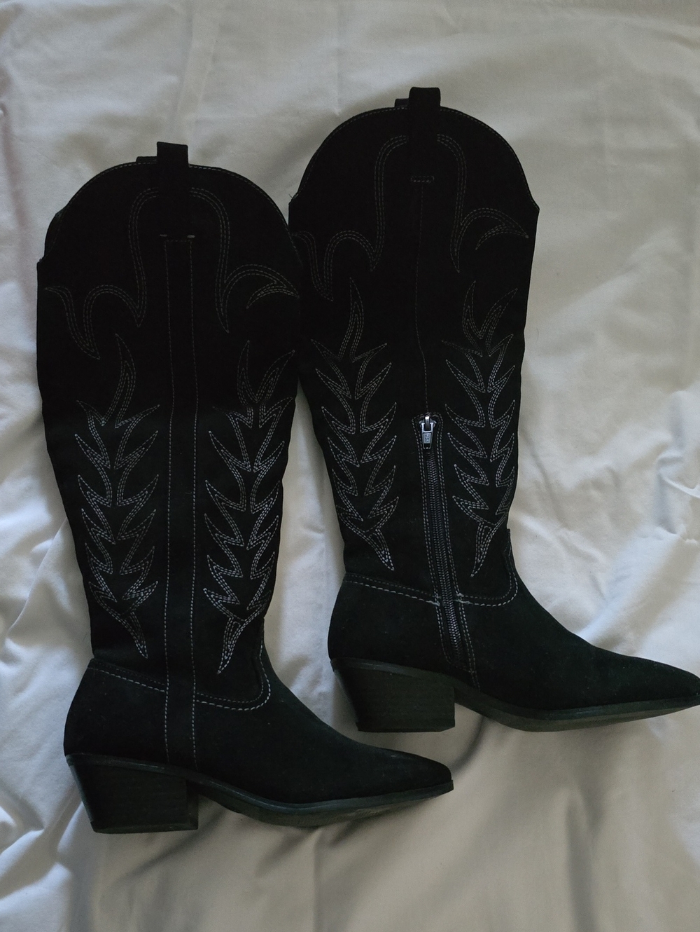 Women’s Black Suede Western Boots